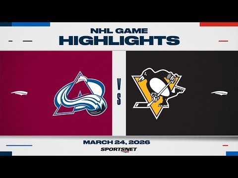 NHL Highlights | Avalanche vs. Penguins - March 24, 2026