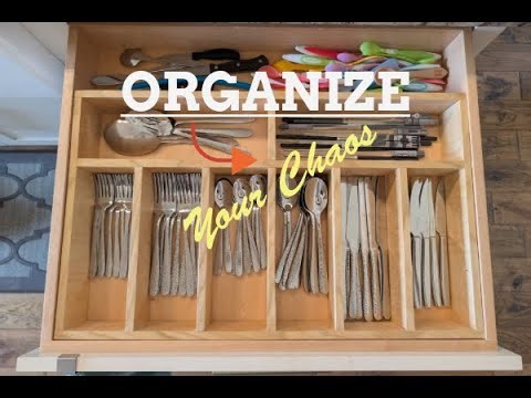 How to Make an Easy Kitchen Silverware Organizer