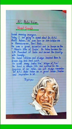 APJ Abdul Kalam Speech In English|Dr APJ Abdul Kalam Speech|Speech On Dr Abdul Kalam In English