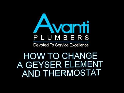 How to replace or change a element and thermostat on a geyser or water heater kwikot