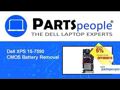 Dell XPS 15-7590 (P56F003) CMOS Battery How-To Video Tutorial