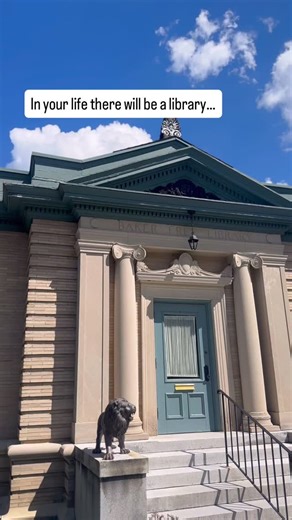 Baker Free Library (Bow, NH) on Instagram: "This trend is so cute!!! And libraries are so important… whether you need a good book, a good laugh, or a good friend 🫶🏻🫶🏻🫶🏻 #trends #trending #libraries #inyour20s #fyp #lifeadvice #bloopers #library #librarylife"