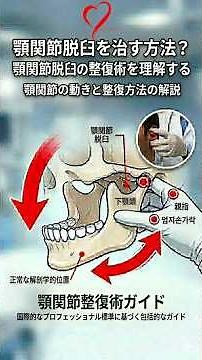 顎が外れて戻らない？！😱 顎関節脱臼の正しい対処法