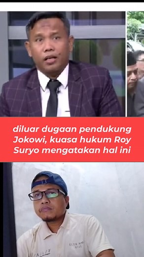 Terkait restorative justice, kuasa hukum Roy Suryo mengatakan hal ini. Denegarkan sampai habis biar tidak gagal paham #PresidenPrabowo #presidenjokowi #gibranrakabumingraka #jokowidodo #GibranRakabuming #prabowosubianto #jokowi #prabowo #ijazahpalsu #ijazahjokowi | Irwan