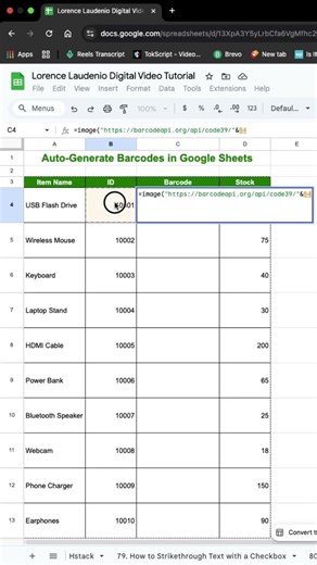 Barcodes in Google Sheets? Here’s How!