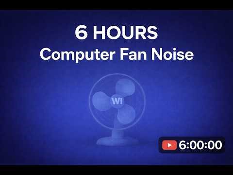 6 Hours Continuous Computer Fan Noise | Work & Coding Background