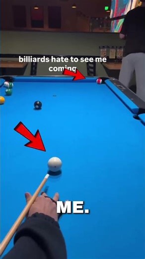 The most "accurate" pool shot you will ever see 😂