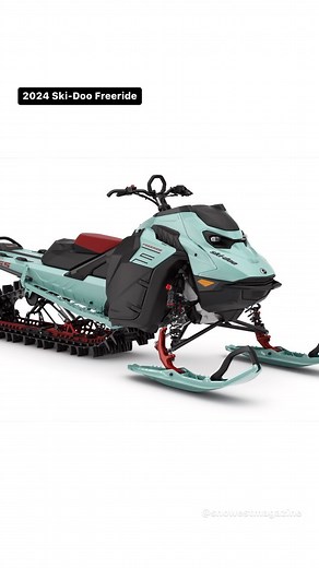 2024 Ski-Doo Freeride Turbo R and Freeride 850 n/a. New 15” wide track, 40mm piston clicker shocks, rigid skid and more. Available in 154x3” and 146x3”. #snowest #snowmobile #snowmobiling #skidoo #polarissnow #arcticcat #lynxsnowmobiles #yamahasnowmobiles | SnoWest Magazine