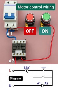 Motor control wiring Electric Diagram and Work #electrician #viral #electrical #connection #automobile #usa #highlights #fblifestyle #fbreels23 #electrician #electricwork #electricity #virals #electrical #facebookpost #fbreelsvideo #wiring | 𝘗𝘰𝘸𝘦𝘳𝘦𝘥 𝘉𝘺 𝘌𝘭𝘦𝘤𝘵𝘳𝘪𝘤𝘪𝘵𝘺
