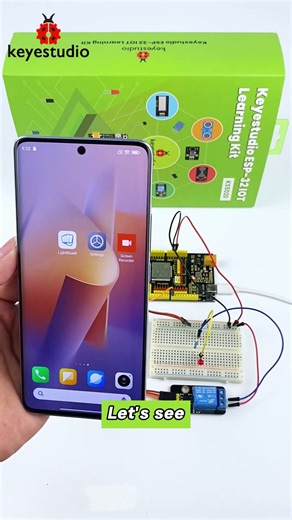 #shorts 🐞Dive into IoT 🚀 Learn How to Control an LED Using a Relay Module and Your Smartphone #diy