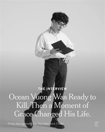 “Someone else’s better sense saved me.” Ocean Vuong is one of the most esteemed poets in the U.S., but his life could have gone in a much different direction. Read or listen to The Interview. https://nyti.ms/3Z1nkBE | The New York Times
