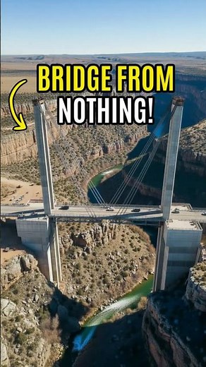From Empty Canyon to a Massive Suspension Bridge 🤯 | Construction Timelapse