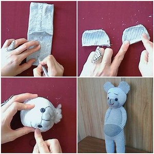 Adorable DIY sock teddy bear for kids!🐻 | MetDaan Tips