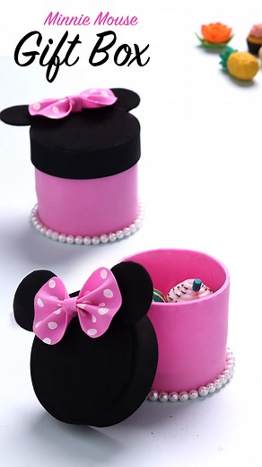 281K views · 4.2K reactions | How to make Minnie Mouse Gift Box!   #giftideas #crafts #bestoutofwaste #diy #tutorial | D.I.Yay | Facebook