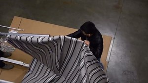 ALEKO 12 ft. Caribbean Polyester Manual Retractable Patio Awning 10 ft. Projection in Ivory AW12X10IVORY29-HD