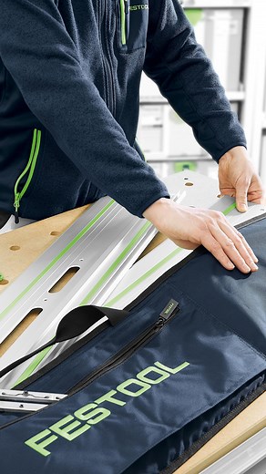 Føringsskinne FS 1400-Sæt 💚 Et startsæt til alle lejligheder og som indeholder: to føringsskinner med klæbepuder og forbindelsesstykker, to tvinger og en taske til skinnerne 🤝🏻💚 #Festool #FS1400 | Festool