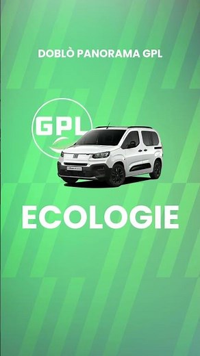Le Doblò Panorama passe au GPL. Confort & Ecologie.