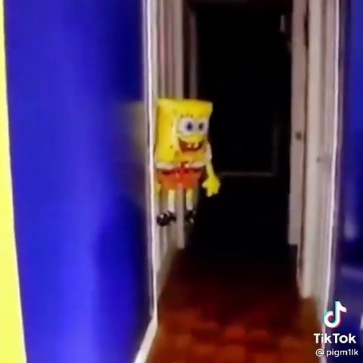 Floating SpongeBob