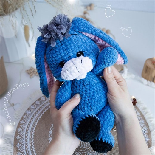 Crochet Pattern DONKEY Eeyore / Amigurumi Winnie Pooh Crochet Cartoon / PDF (english and Russian Terms) - Etsy Australia