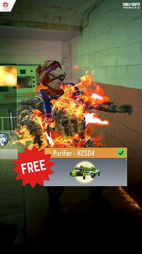 ☢️ Purifier - H2SO4 🟢 NEW, FREE & PERMANENT LEGENDARY 📅 13 Dec 2024 - 23 Jan 2025 Check out the all new, free and permanent legendary Purifier - H2SO4 in action! Make it burn - spread dat' nasty sulfuric acid toxicity with every shot! Log in and unlock your free legendary now! ➡️ https://codmgrn.onelink.me/7EoI/PlayCODM *We also added an additional 3 Days Trial for you to test it out. Be sure to unlock it permanently after! #GarenaCallOfDutyMobile #GarenaCODM #CODM2024Season11 #CODMGameOn #COD