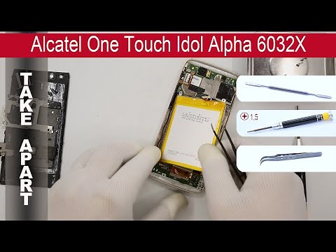 How to disassemble 📱 Alcatel One Touch Idol Alpha 6032X, Take Apart, Tutorial