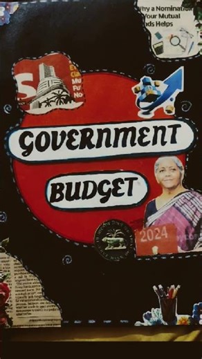 class 12th economics government budget project file ideas 🖌️🎨💡#project #shorts#trending