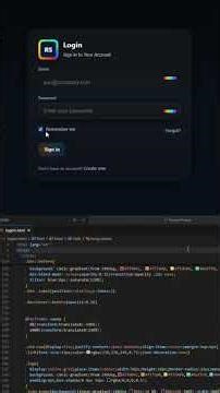 Beautiful Login Page using HTML & CSS Only #webdevelopment #htmlcss #shorts