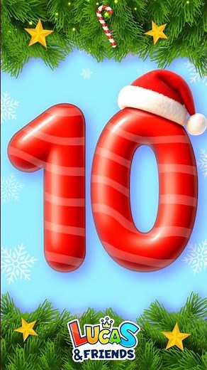 Numbers 1-10 Jingle Bells Christmas, Counting 1 to 10, Learn Numbers 1 2 3 4 5 6 7 8 9 10 #shorts