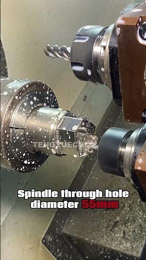 Tengyuecnc'schannel | Unlock Complex Steel Parts: Side Milling & Drilling on CK46P-Y80 CNC