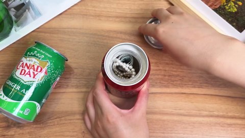 Fake Can Diversion Safes,Stash Can,Keep Your Valuables Safe,11 fl oz/ 330 ml, Red