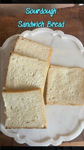 Sourdough Sandwich Bread baked in a Pullman Loaf Pan #food #baking #homemade #recipe