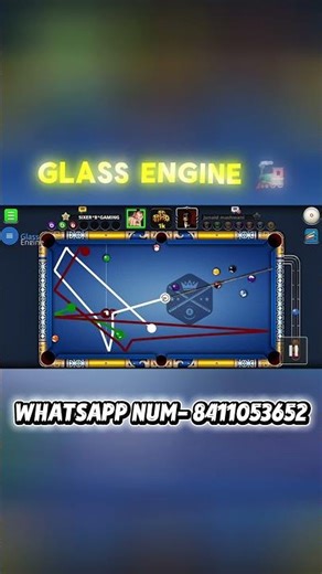 GLASS ENGINE AUTOPLAY☠️ FULL PARFORMANCE 💀 #8ballpool #8bp #youtubeshorts #SixerBossGaming84