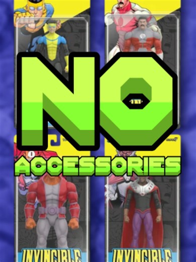 Get it? Because Diamond Select makes crappy figures? All of a sudden, every company wants to get their hands on the Invincible license. 4 seasons into the show, Super 7 seems to have RUSHED to get these figures out. And rushed is an understatement because they couldnt be damned to include any extra hands on a “deluxe” figure. I just thank god we got Jada. #actionfigures #figtok #invincible #super7 #actionfigurecommunity #jadatoys