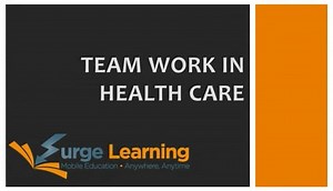Communication: Teamwork in Healthcare: By Surge Learning July 2015