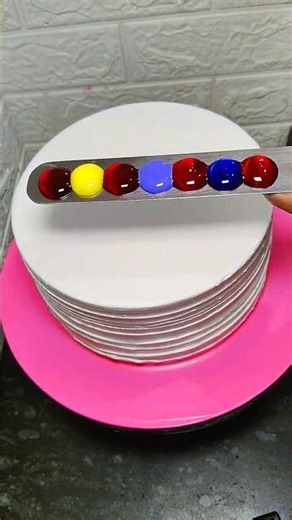 beautiful multicolor cake design #cake #cakenkitchen #cakedecorating #cakedesign #viralvideo #shorts