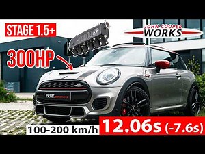 MINI JCW F56 LCI B48 Stage 1.5+ Custom Tune & IC Upgrade | 235HP to 292HP & 100-200: 12.06s (-7.6s)