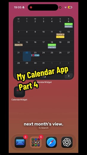 My Calendar App Development Part 4 #tech #productivity #app