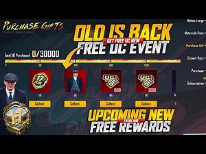Old Purchase Gift Is Coming Back | Get Free UPTO 12,000 UC | PUBGM x Peaky Blinder New Crate | PUBGM