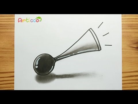 HOW TO DRAW SIMPLE REALISTIC CLASSIC HORN