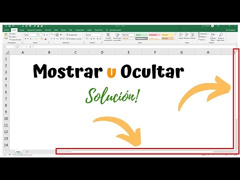 How to SHOW or HIDE THE VERTICAL AND HORIZONTAL SCROLL BAR in Excel - solution!