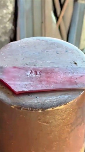 Shaping Heated Metal by Hammering on an Anvil Using Traditional Blacksmith Techniques #shorts