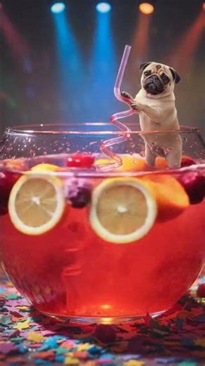 Sir Sips-a-Lot Won’t Leave the Fruit Bowl 😂