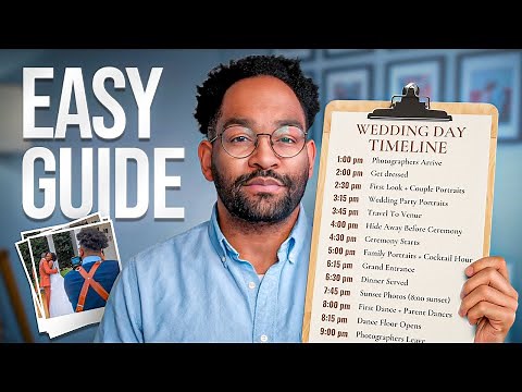 How to create a wedding photography timeline that works for everyone