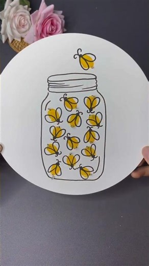 How To Make DIY Firefly Jar ✨🐞 | Glow in the Dark Jar Craft at Home | Easy Fairy Light DIY #shorts