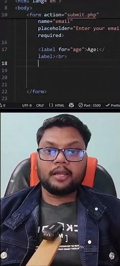HTML FORM Explained in 30 Seconds | Beginner Must-Watch!