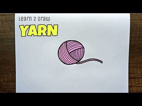 How to Draw YARN - Easy Drawing Videos Using Simple Shapes