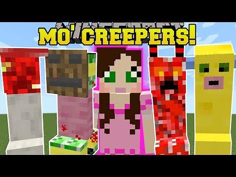 Minecraft: MO' CREEPERS!!! (15 NEW CRAZY CREEPERS!) Mod Showcase