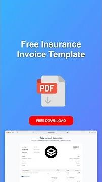 Insurance Invoice Template #invoicegenerator #invoicetemplate