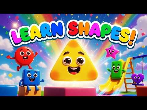 Learn Shapes for Kids | Circle, Square, Triangle & More | Fun Animation