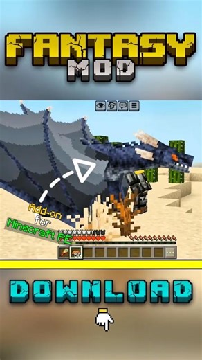 Fantasy Mod for Minecraft PE 1.21 🔥 #shorts #minecraft